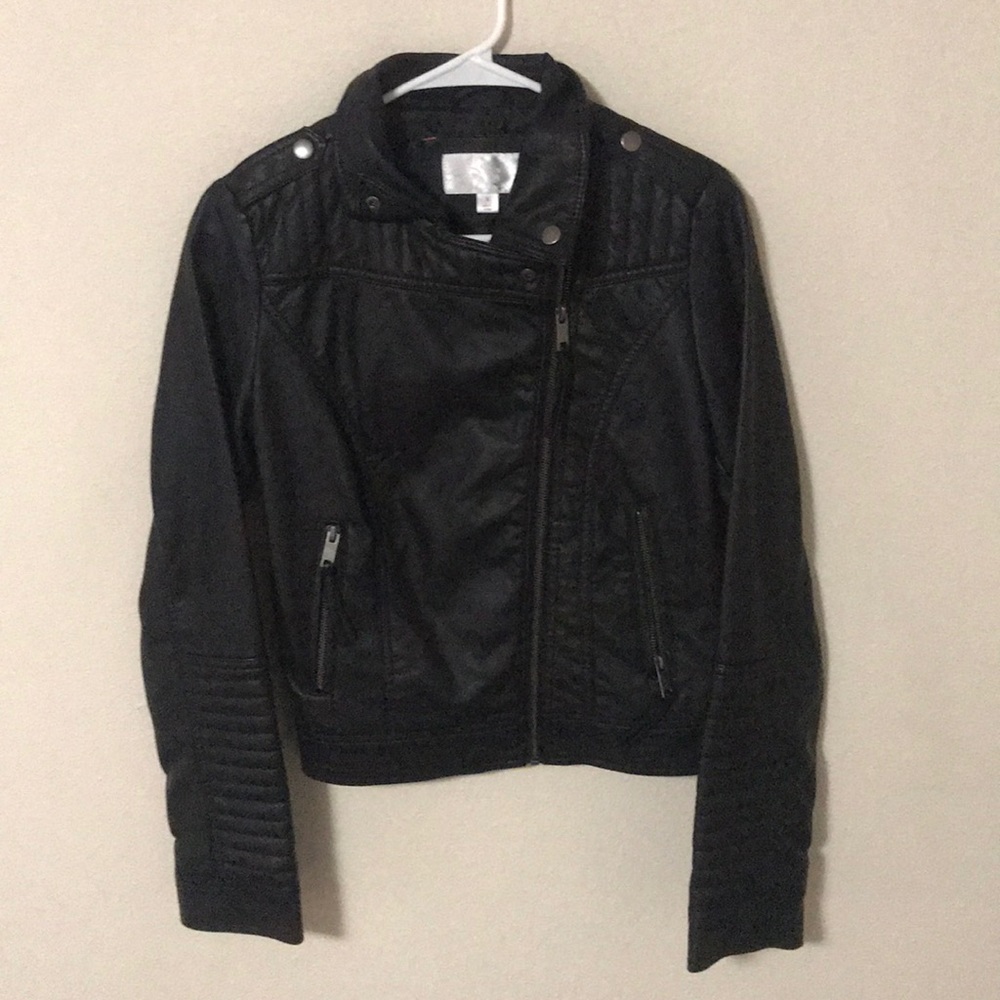 Xhiliration Faux Leather Jacket